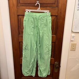 Anthropologie Base Jump Parachute Pants Light Green Daily Practice sz XXS NWT's
